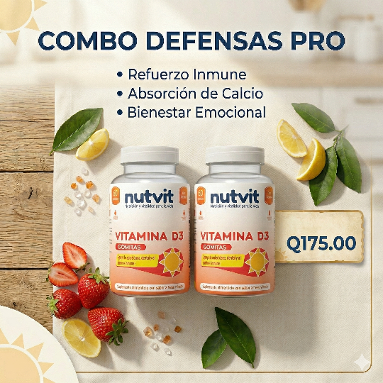 COMBO DEFENSAS PRO (Vitamina D3)