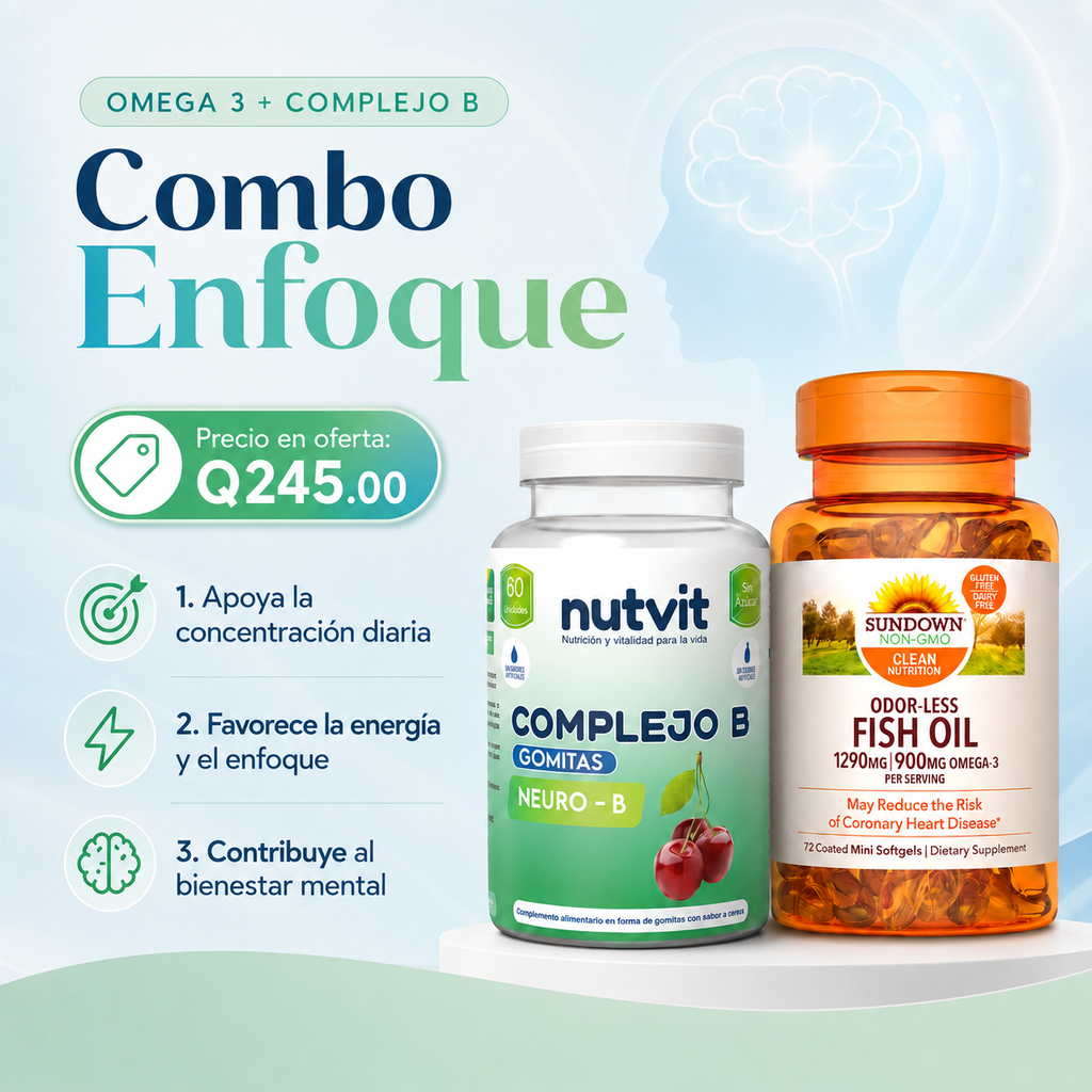 COMBO ENFOQUE- OMEGA 3 + COMPLEJO B
