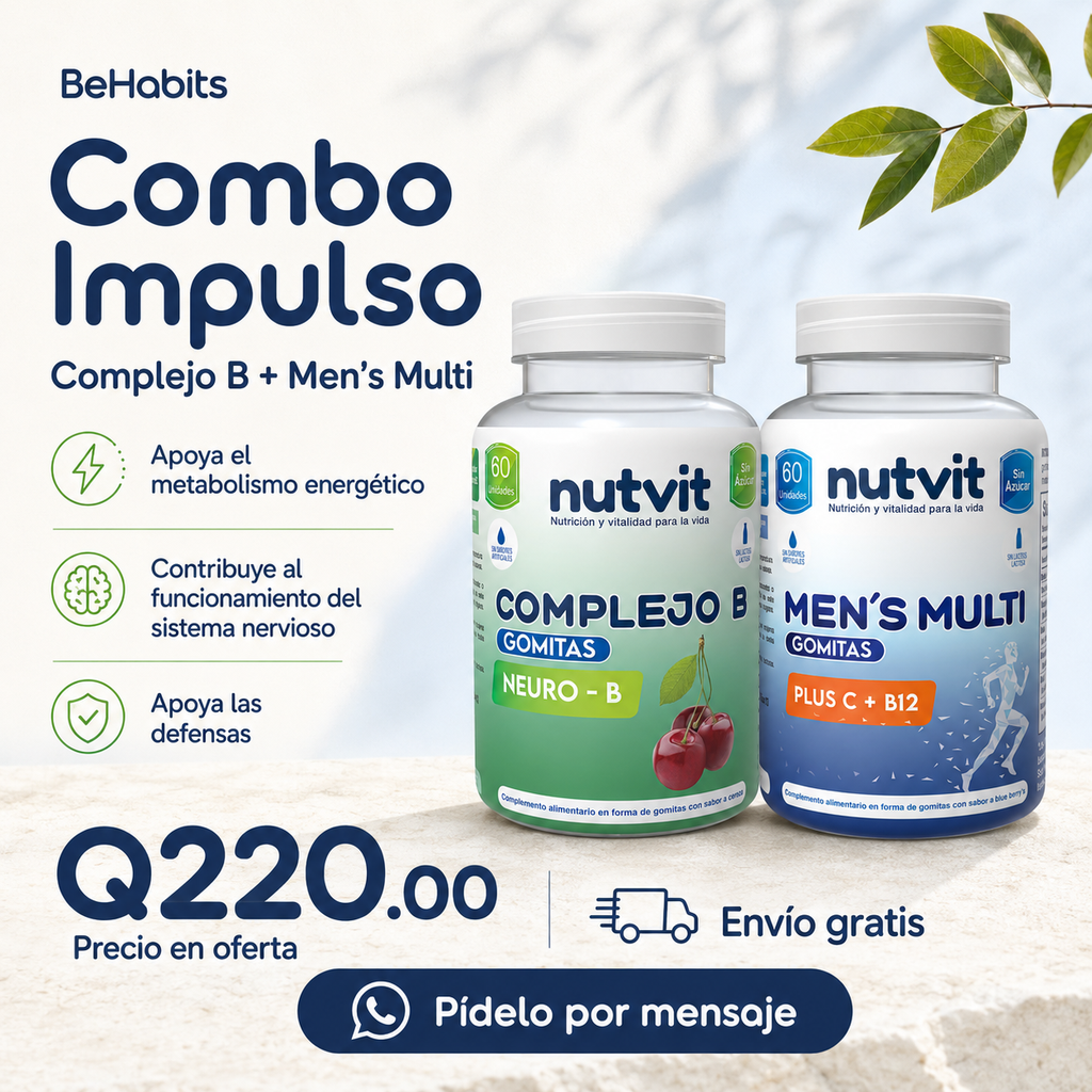 COMBO IMPULSO-- MULTIVITAMINICO DE HOMBRE+ COMPLEJO B