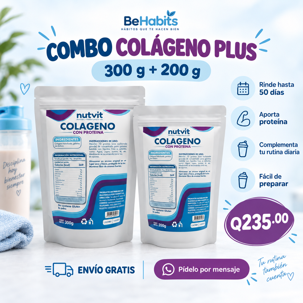COMBO COLAGENO PLUS-- COLAGENO 200g y 300 g