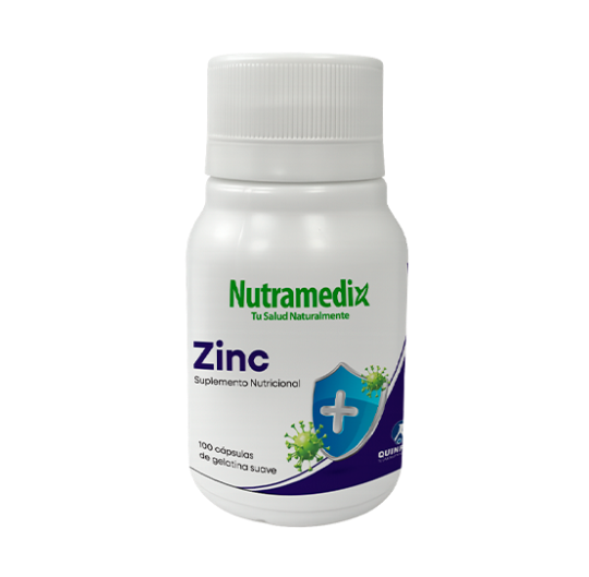 ZINC NUTRAMEDIX SUPLEMENTO MINERAL 15MG X 100 CAPS.