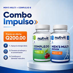 COMBO IMPULSO- COMPLEJO B + MULTIVITAMINICO DE HOMBRE