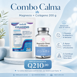 COMBO CALMA-- MAGNESIO CITRATO Y GLICINATO + COLAGENO