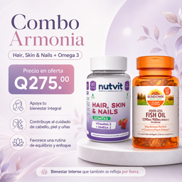 COMBO ARMONIA- HAIR SKIN AND NAILS +OMEGA 3