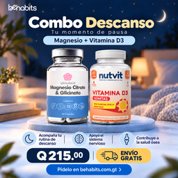 COMBO DESCANSO- D3 GOMITAS + MAGNESIO CITRATO Y GLICINATO