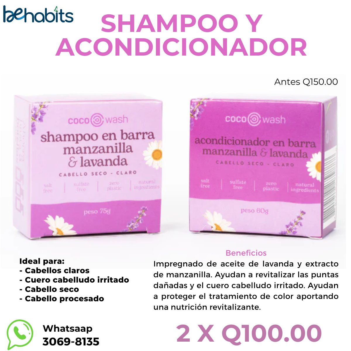 SHAMPOO Y ACONDICIONADOR